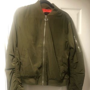 Green Bomber jacket